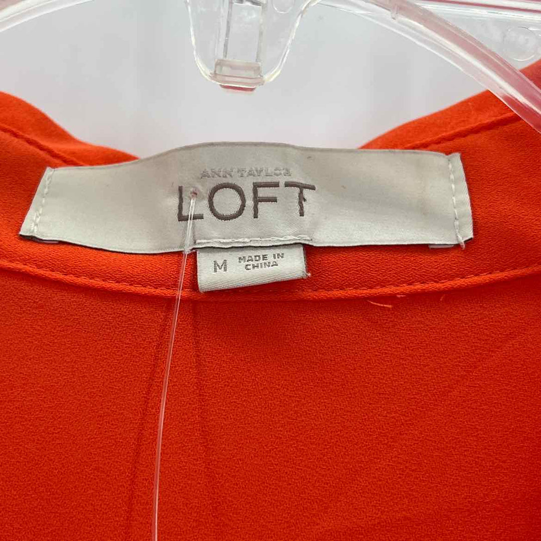 Size M LOFT Orange Shirt