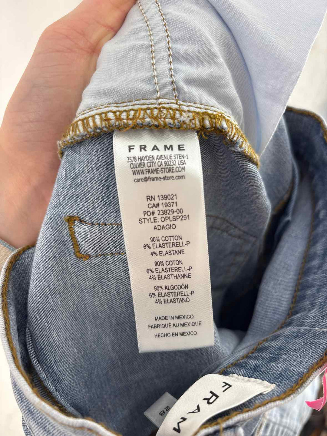 Size 28 FRAME Denim Pants