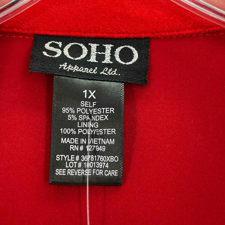 Size 1X Red Jacket