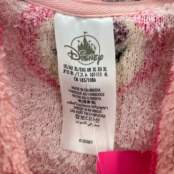 Size XL DISNEY PINK PRINT Sweater