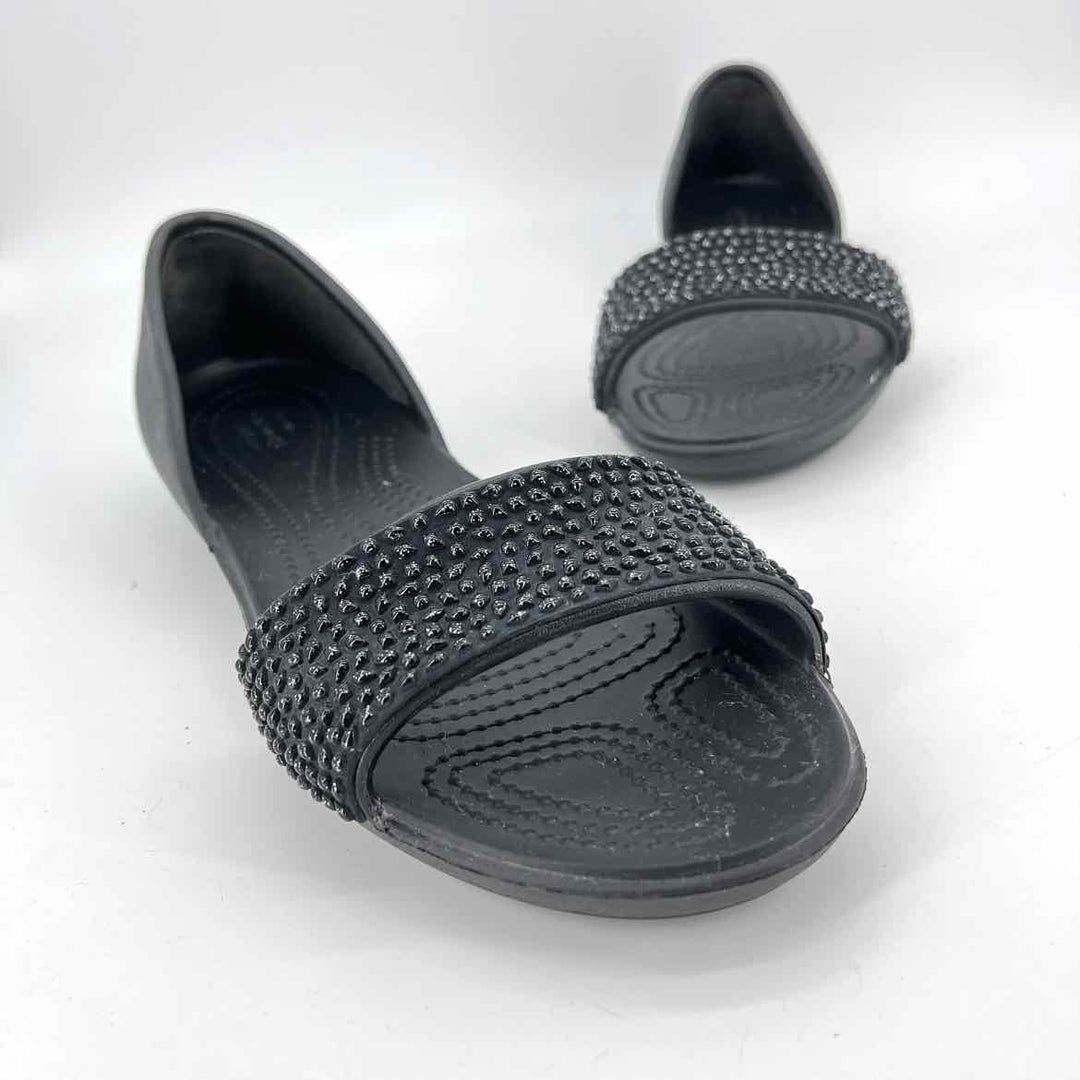 Shoe Size 10 Crocs Black Sandals