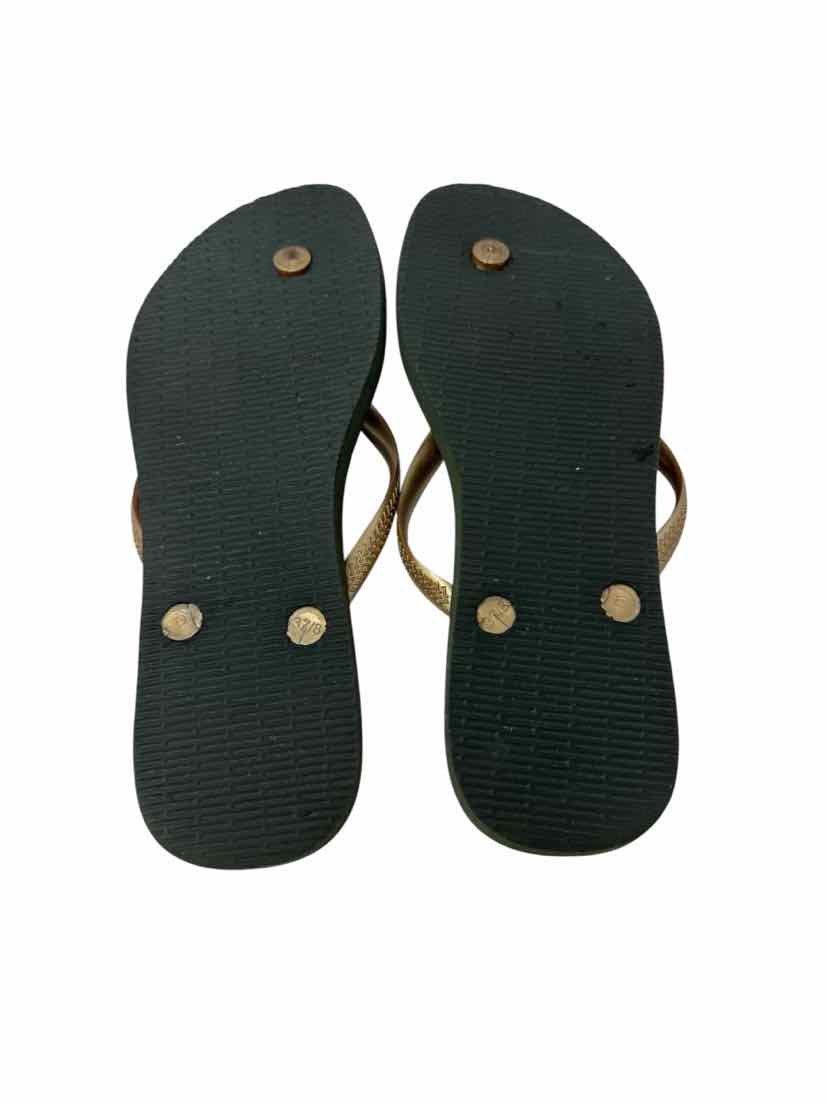 Shoe Size 7 Havaianas Gold Sandals