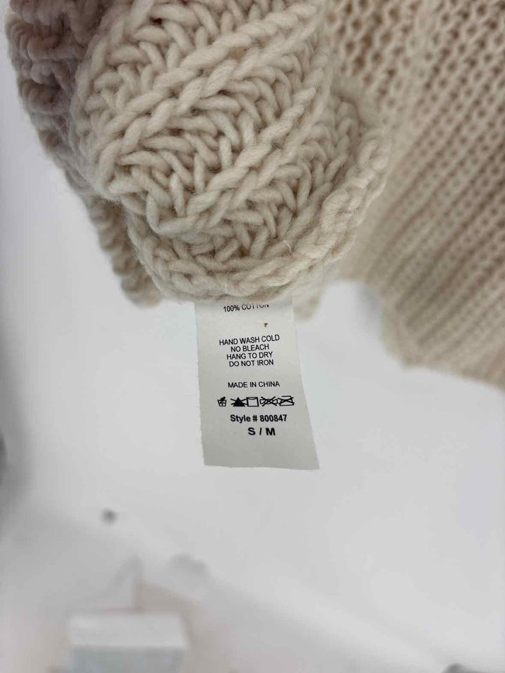 Size S/M Ivory Knit Sweater