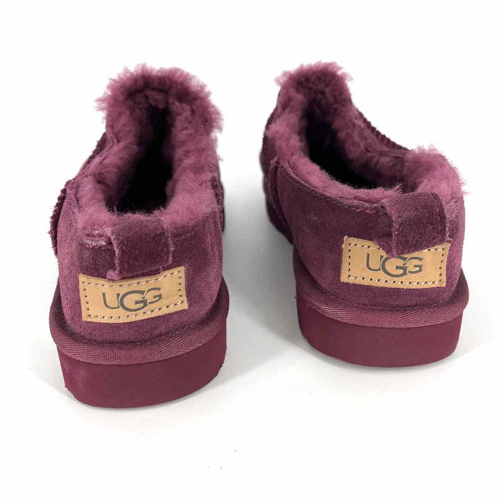 Shoe Size 8 Ugg Burgundy Leather Clogs