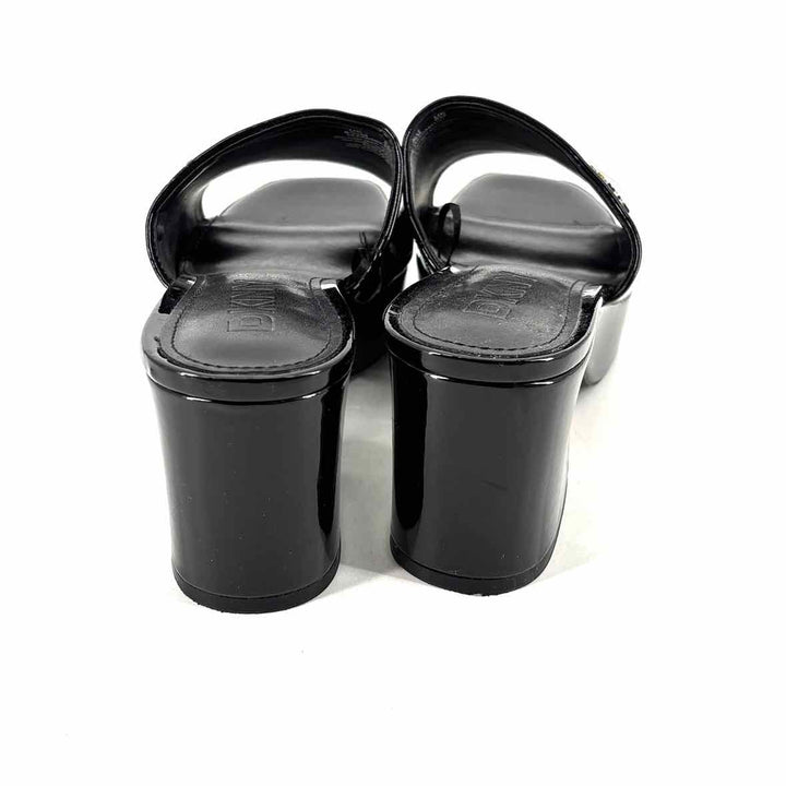 Shoe Size 8.5 DKNY Black PATENT Sandals