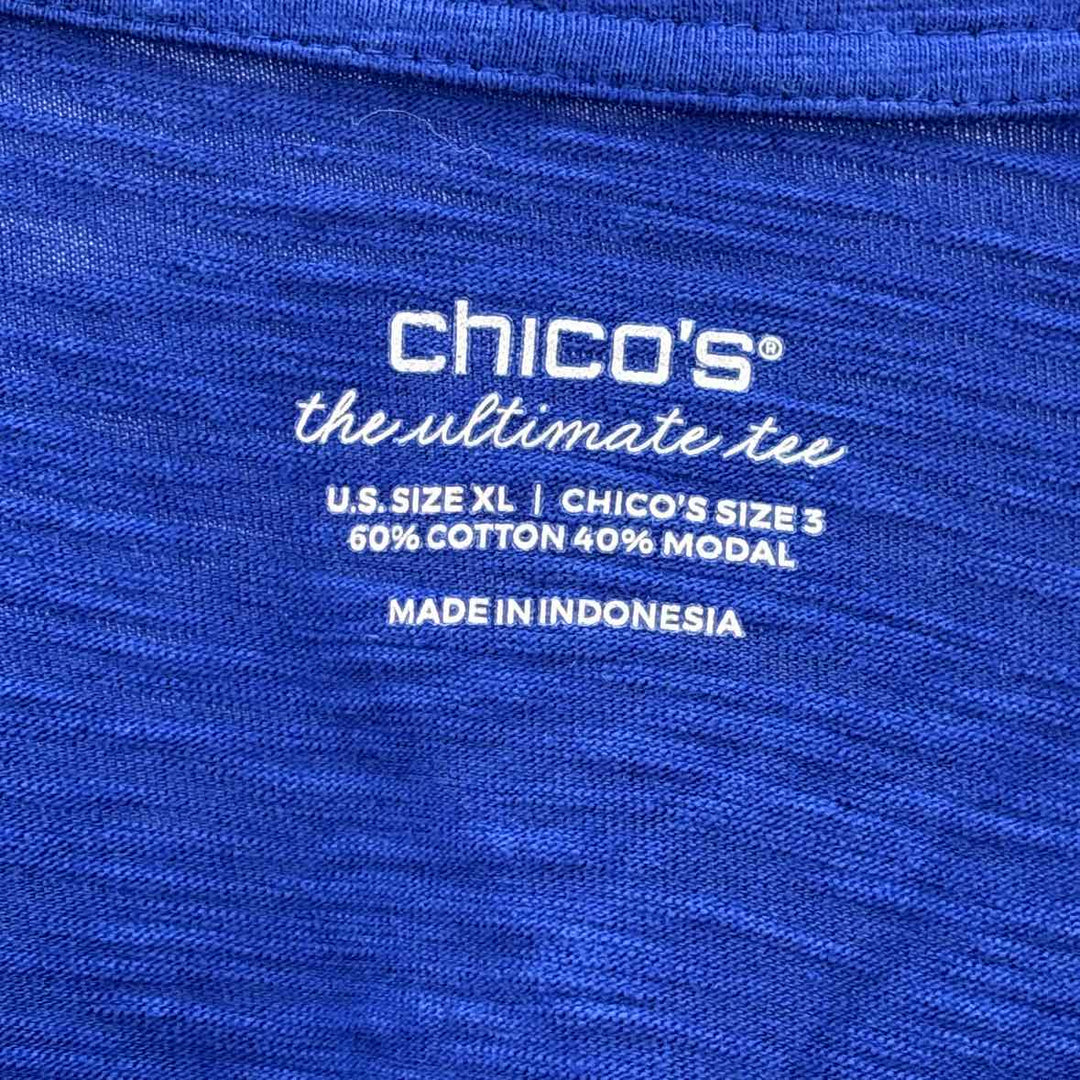 Size XL Chico's Royal Blue Shirt