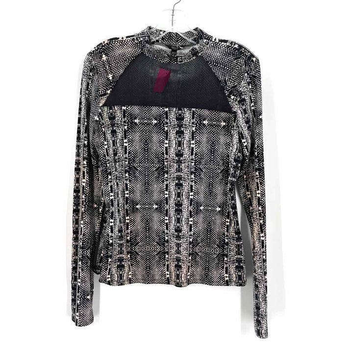 Size L GUESS Multi-Color Knit Mesh Shirt
