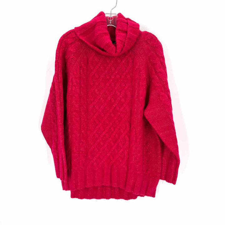 Size M Banana Republic Hot Pink Wool Knit Sweater