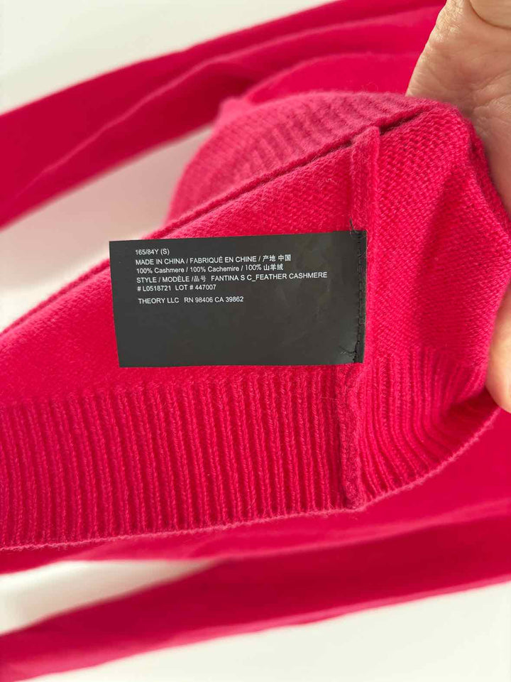 Size S THEORY Fuschia Sweater