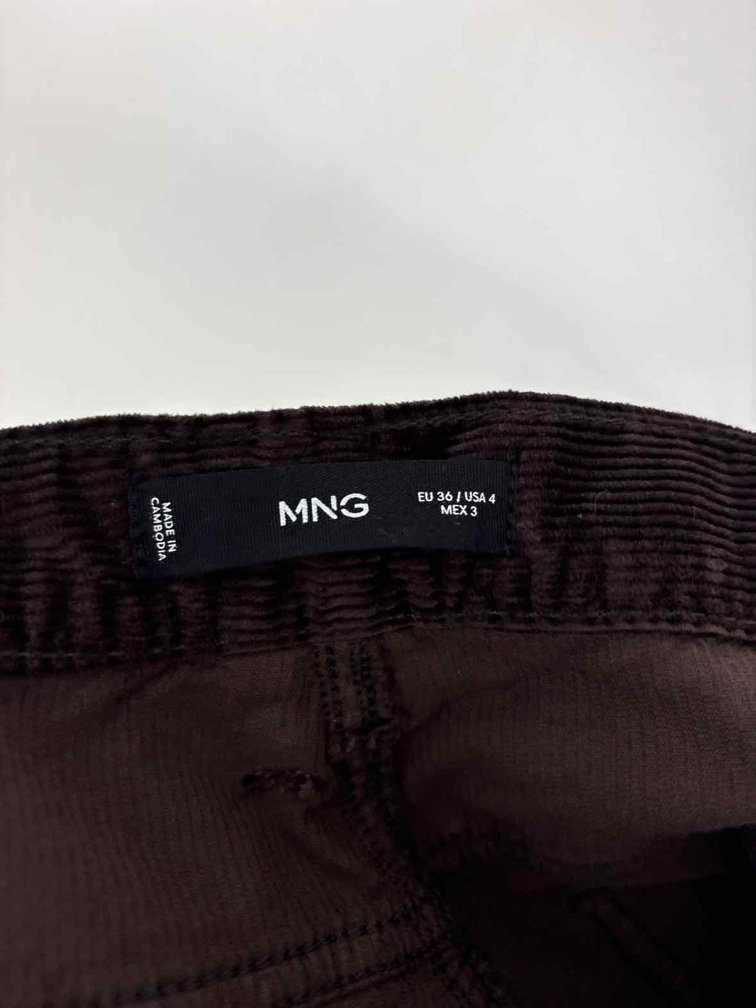 Size 36 MNG Brown Corduroy Pants
