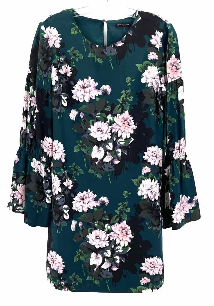 Size S CLUB MONACO Green Print Dress