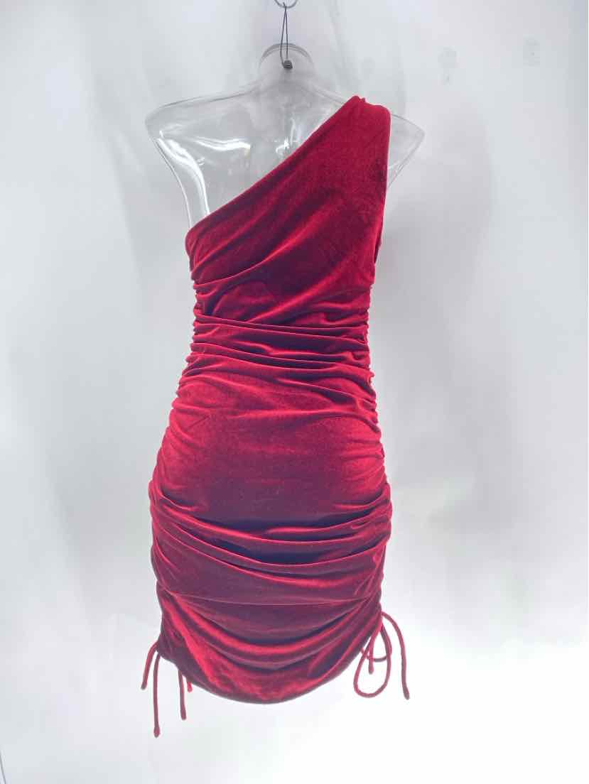 Size M HOUSE OF HARLOW Burgundy Velour Dress