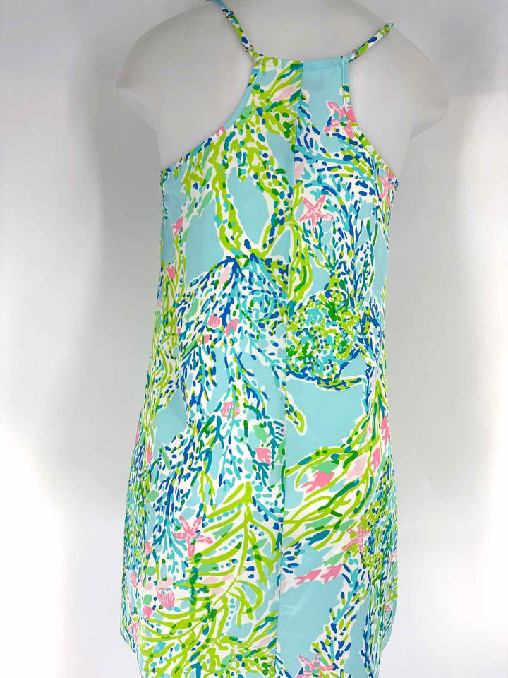 Size S Lilly Pulitzer Blue Print Dress