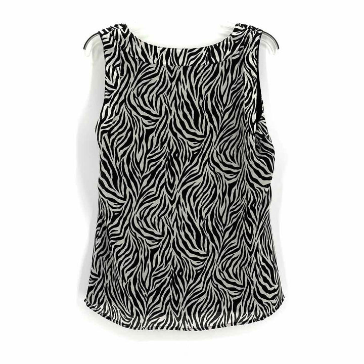 Size 14 CHARTER CLUB Black Print Shirt