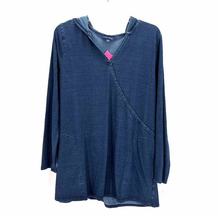 Size L J JILL Navy Shirt
