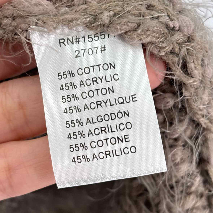 Size S/M Taupe Knit Cardigan