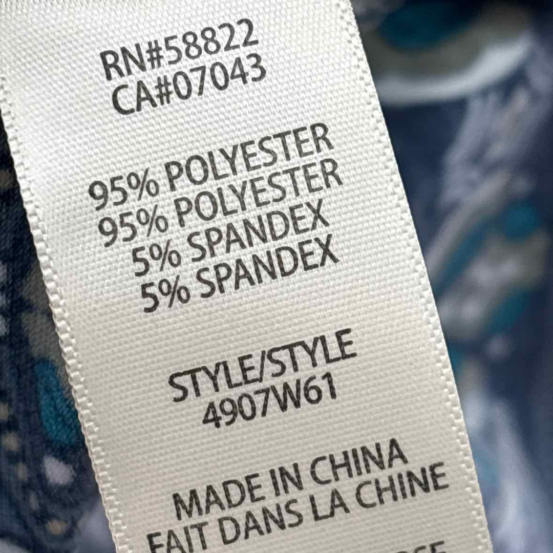 Size S MAX STUDIO Blue Print Dress