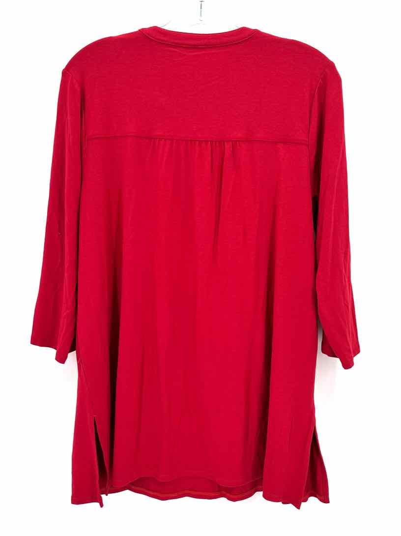 Size M J JILL Red Shirt