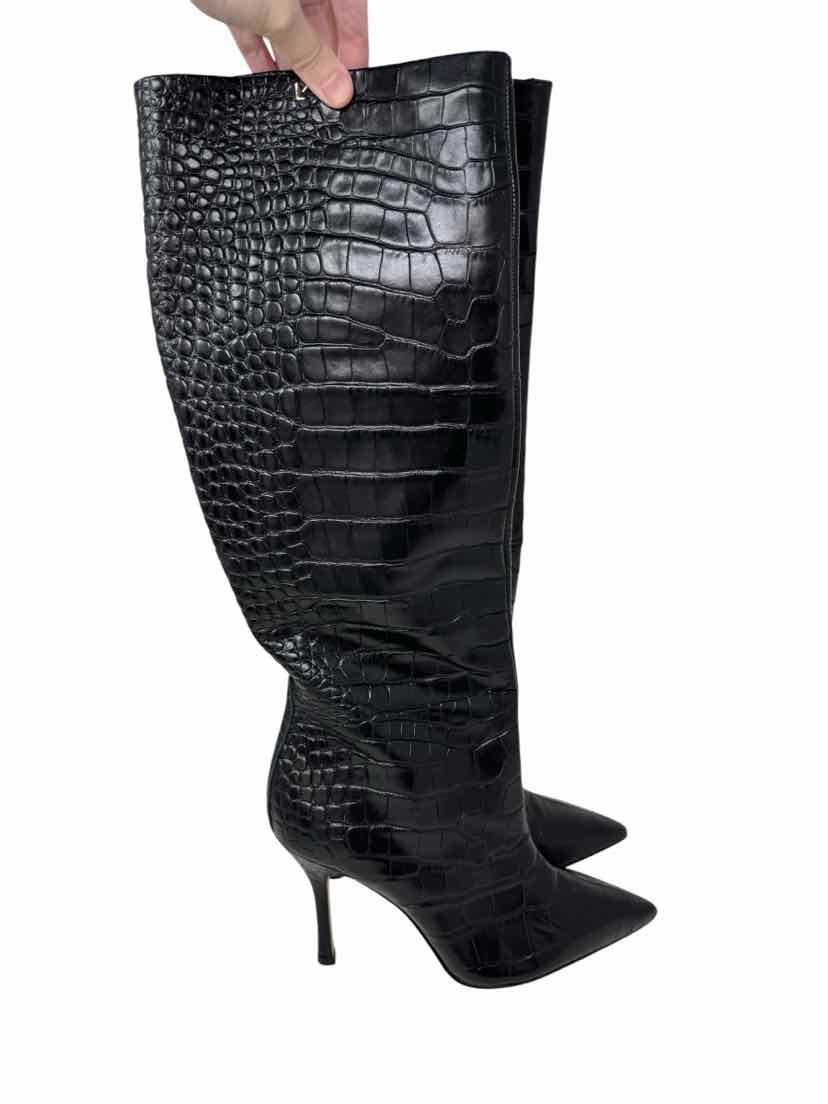 Shoe Size 8 Black Leather Boots
