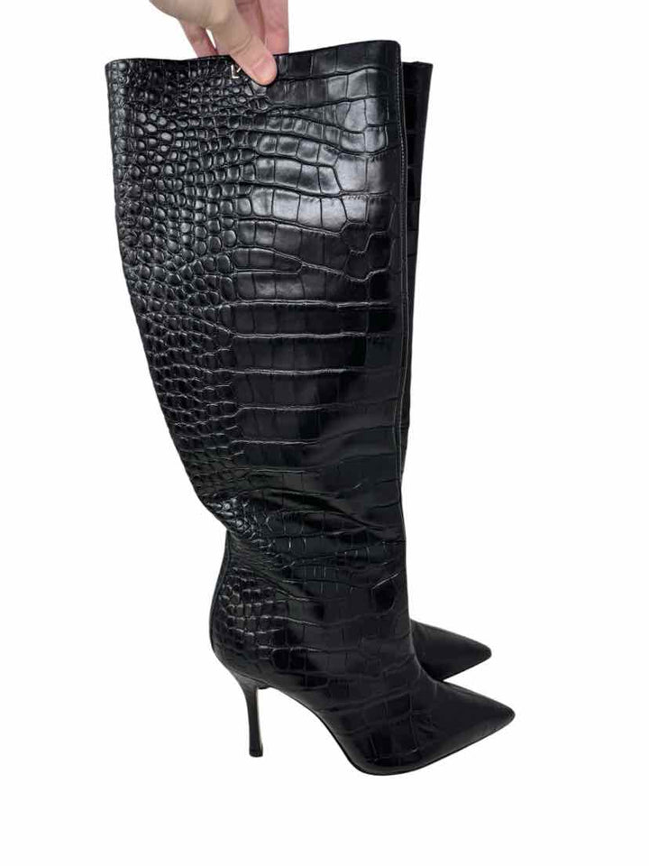 Shoe Size 8 Black Leather Boots