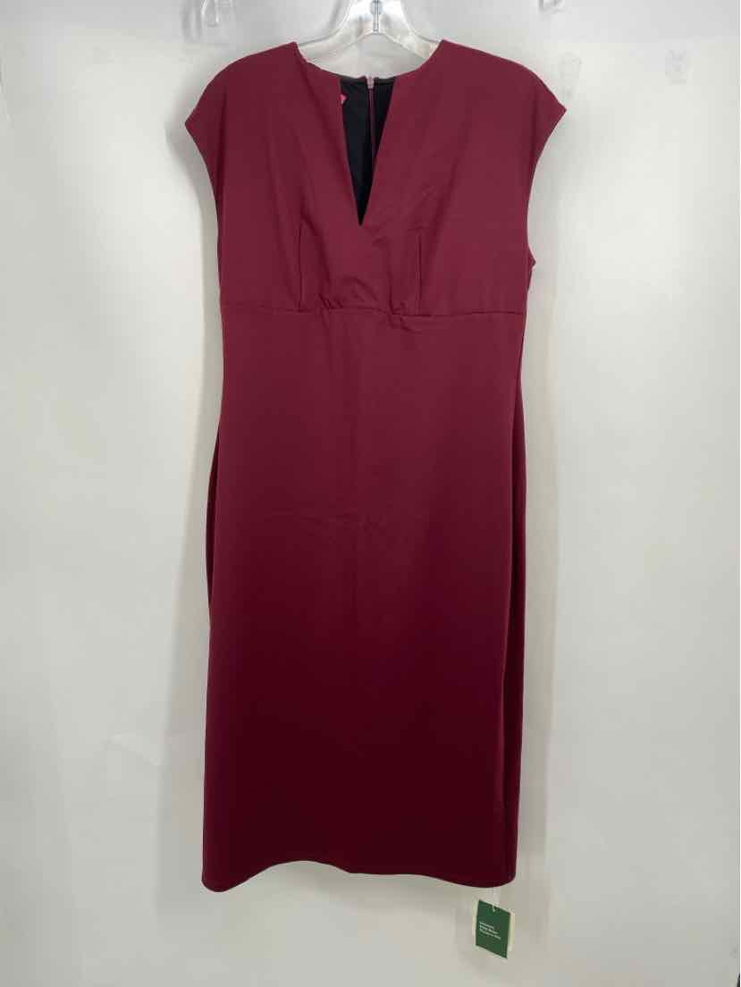 Size L HALARA Burgundy Dress