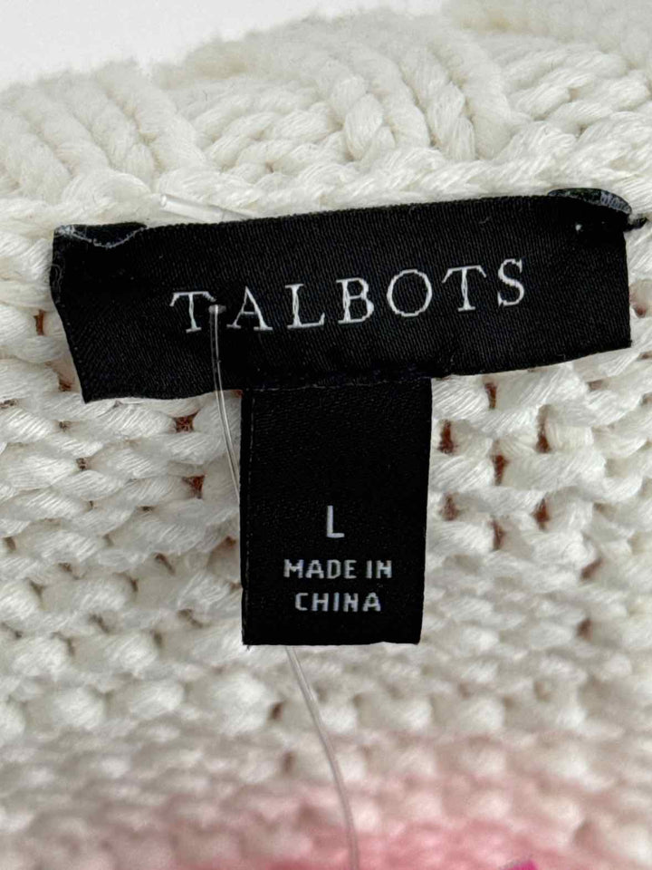 Size L Talbots Cream Sweater