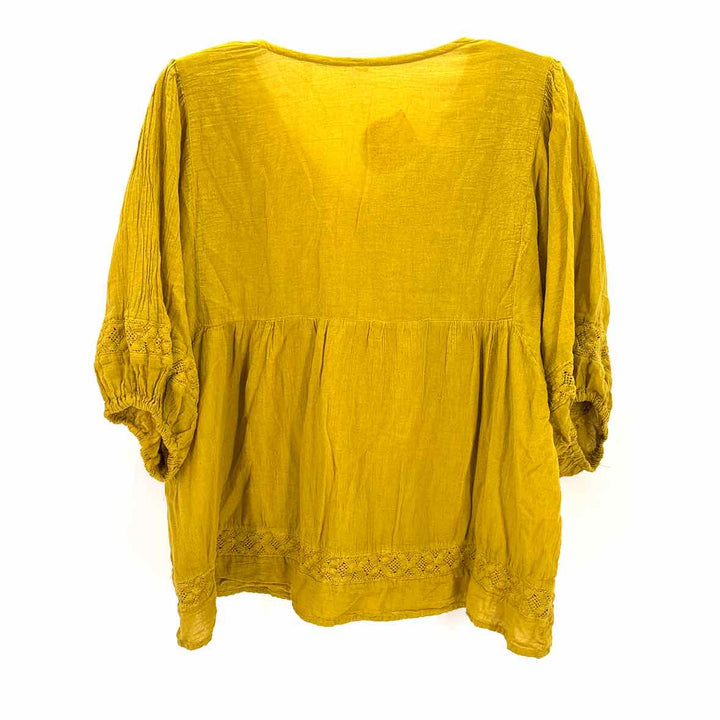 Size M/L Mustard Cotton Shirt