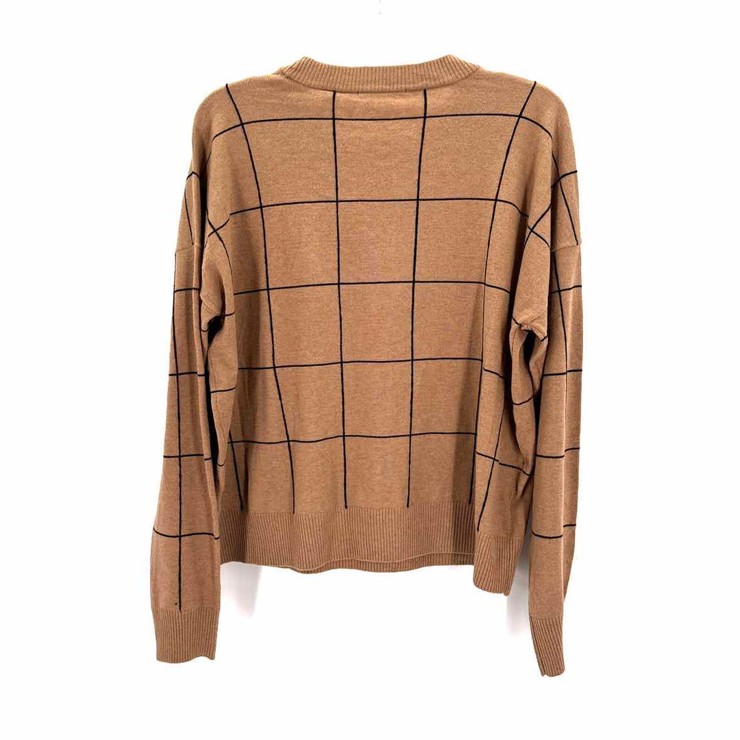 Size L TAHARI Brown Print Sweater