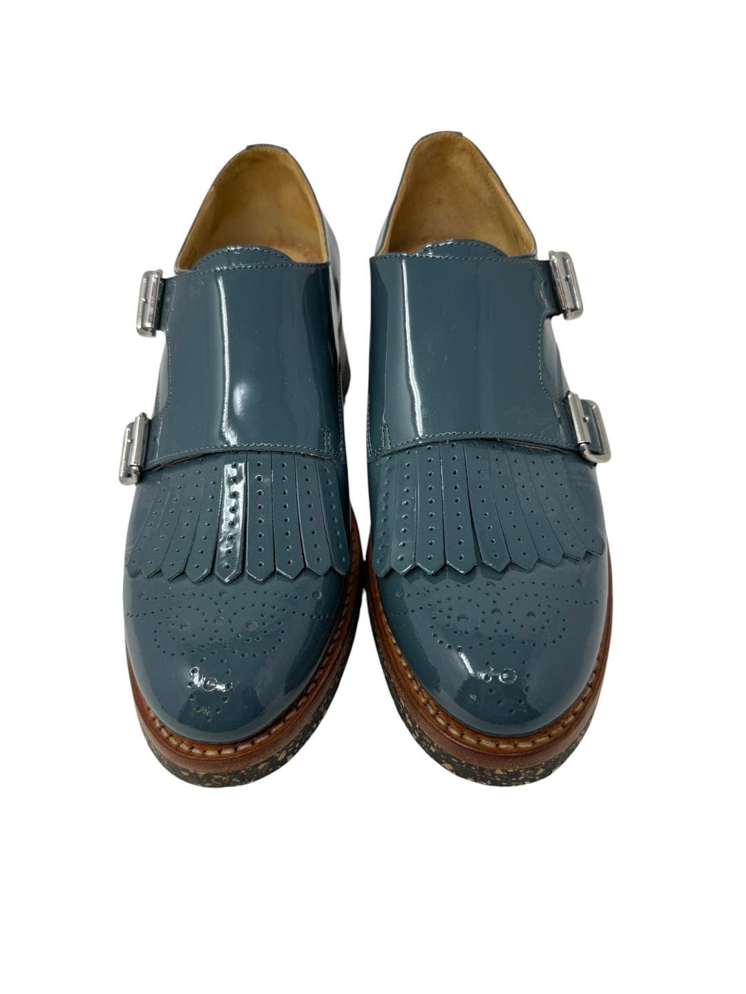 Shoe Size 38 ANGELA SCOTT Teal Flats