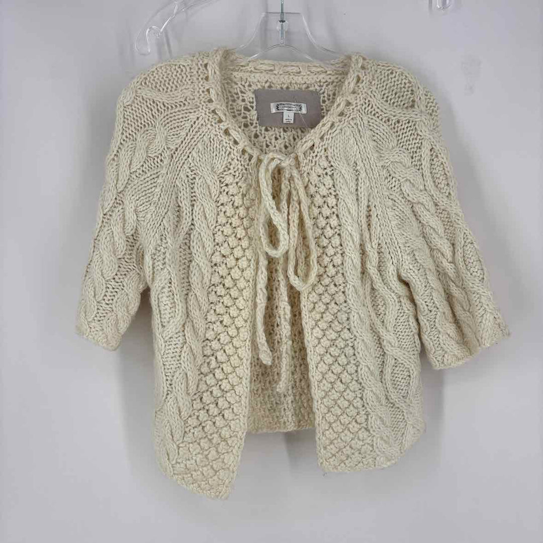 Size L Ivory Knit Cardigan