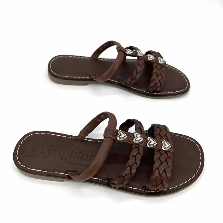 Shoe Size 7.5 BRIGHTON Brown Leather Sandals