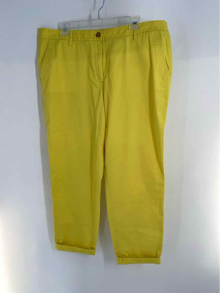 Size 14 Talbots Lime Green Pants