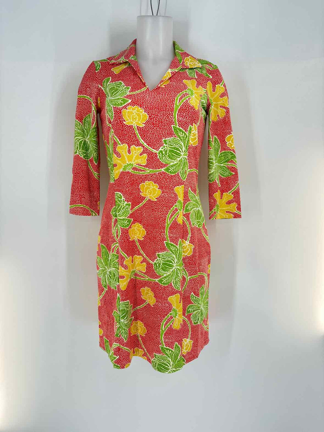 Size XS J MCLAUGHLIN ORANGE PRINT Dress