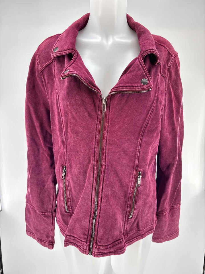 Size M NEW DIRECTIONS Plum Jacket