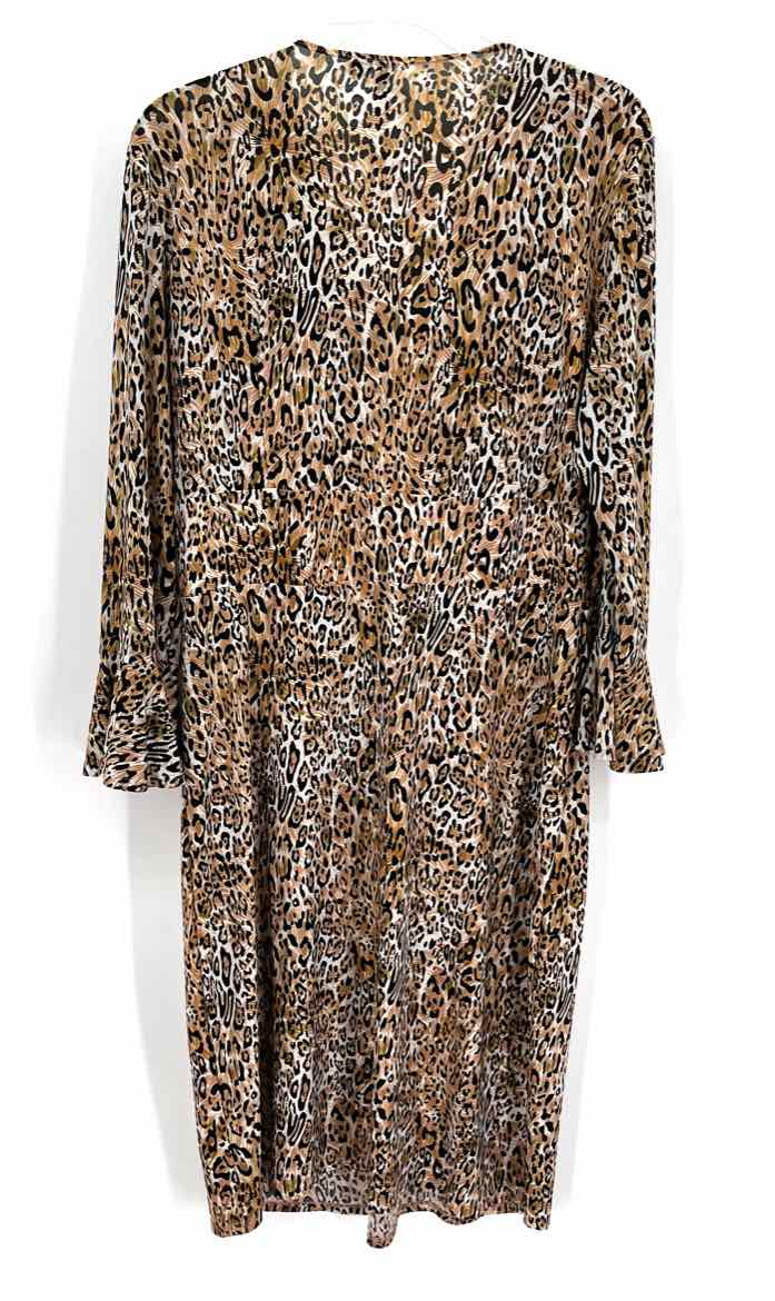 Size XL Brown Print Dress