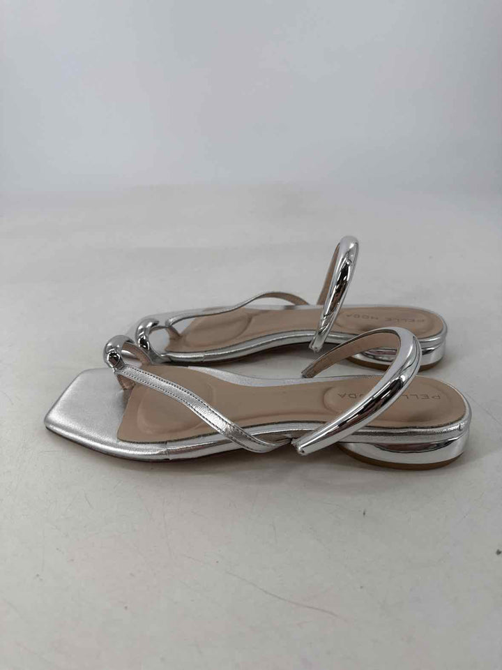 Shoe Size 5 PELLE MODE Silver Sandals