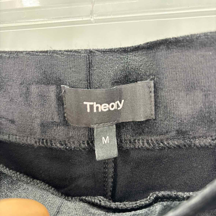Size M THEORY Black Velvet Pants