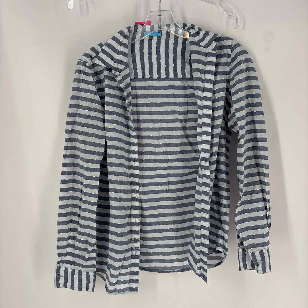 Size 4 J MCLAUGHLIN Blue Print Shirt