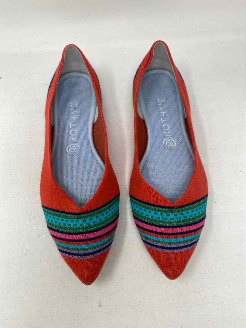 Shoe Size 10 ROTHY'S Multi-Color Knit Flats