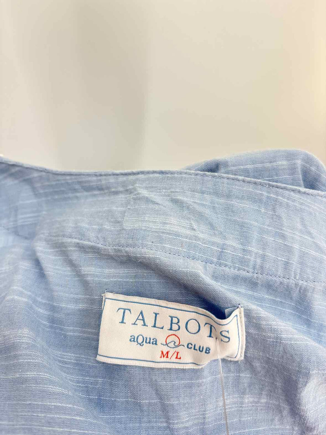 Size M/L Talbots Blue Linen Swimsuit