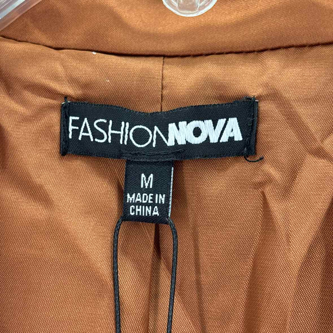 Size M FASHION NOVA Brown 2 PC Dress