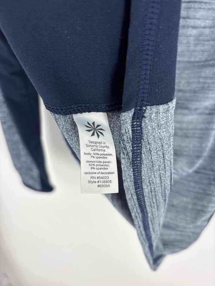 Size L Athleta Navy Print Jacket