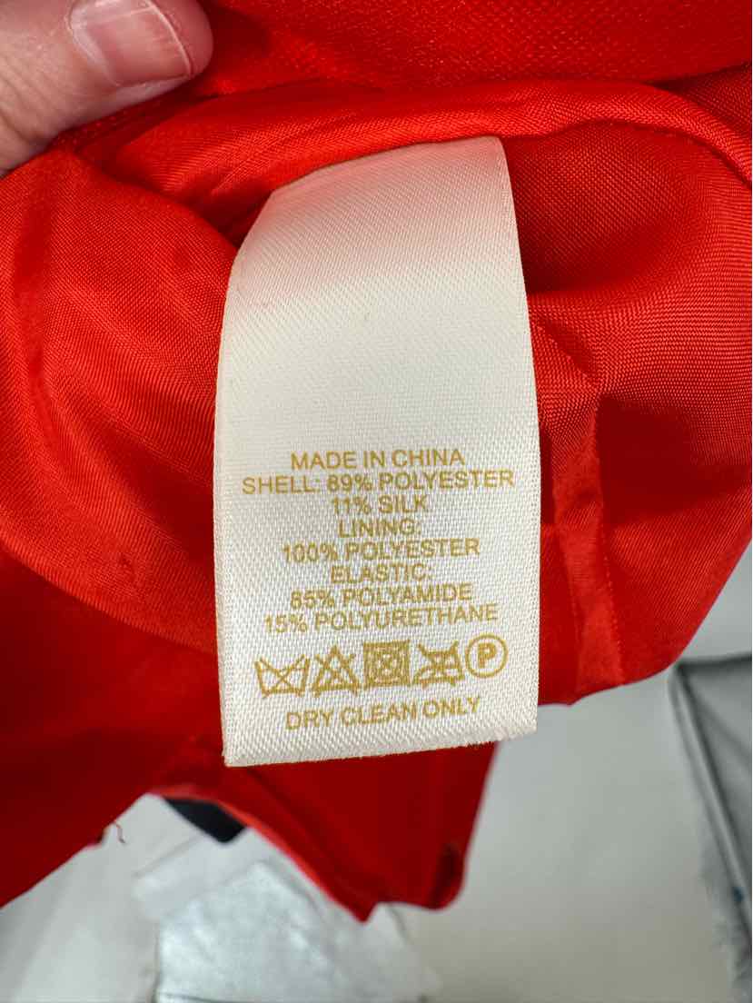 Size 10 Kate Spade Red Sateen Dress