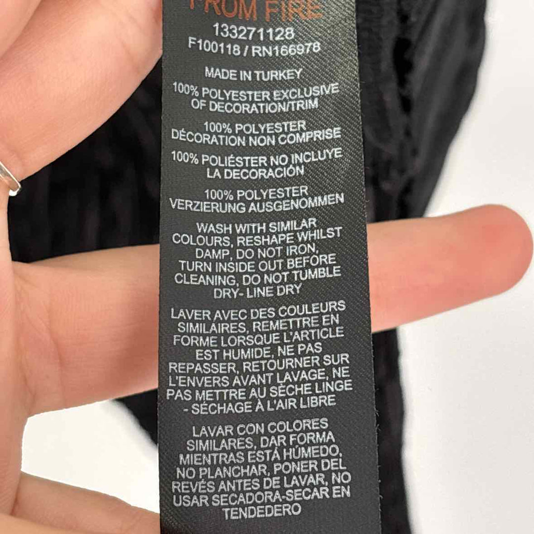 Size 12 TOPSHOP Black Shirt