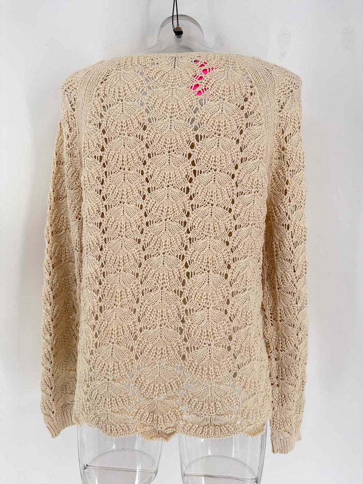 Size XXL Ann Taylor Ivory Knit Sweater