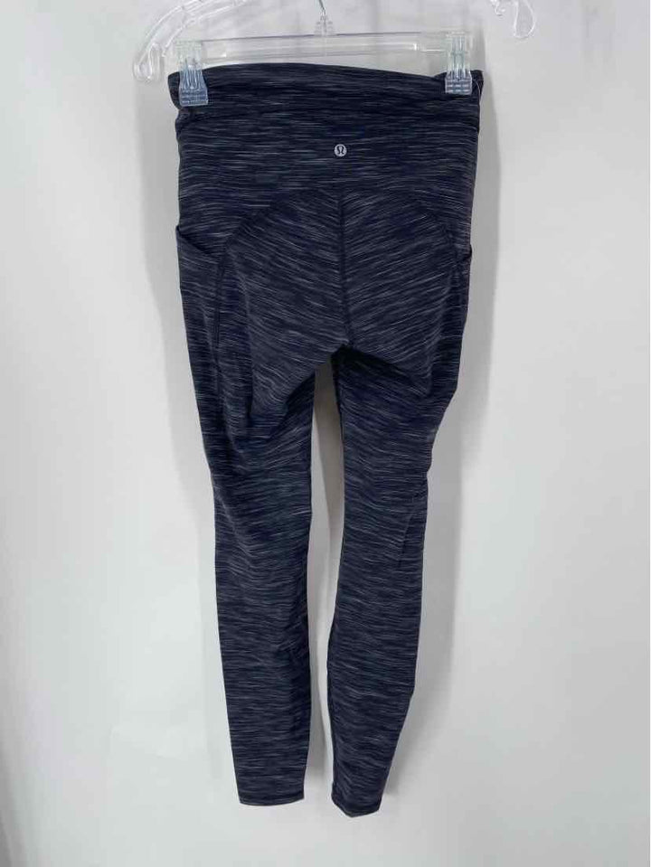 Size 6 Lululemon Black Print Pants
