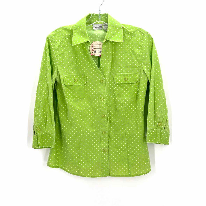 Size S Chico's Lime Green Shirt