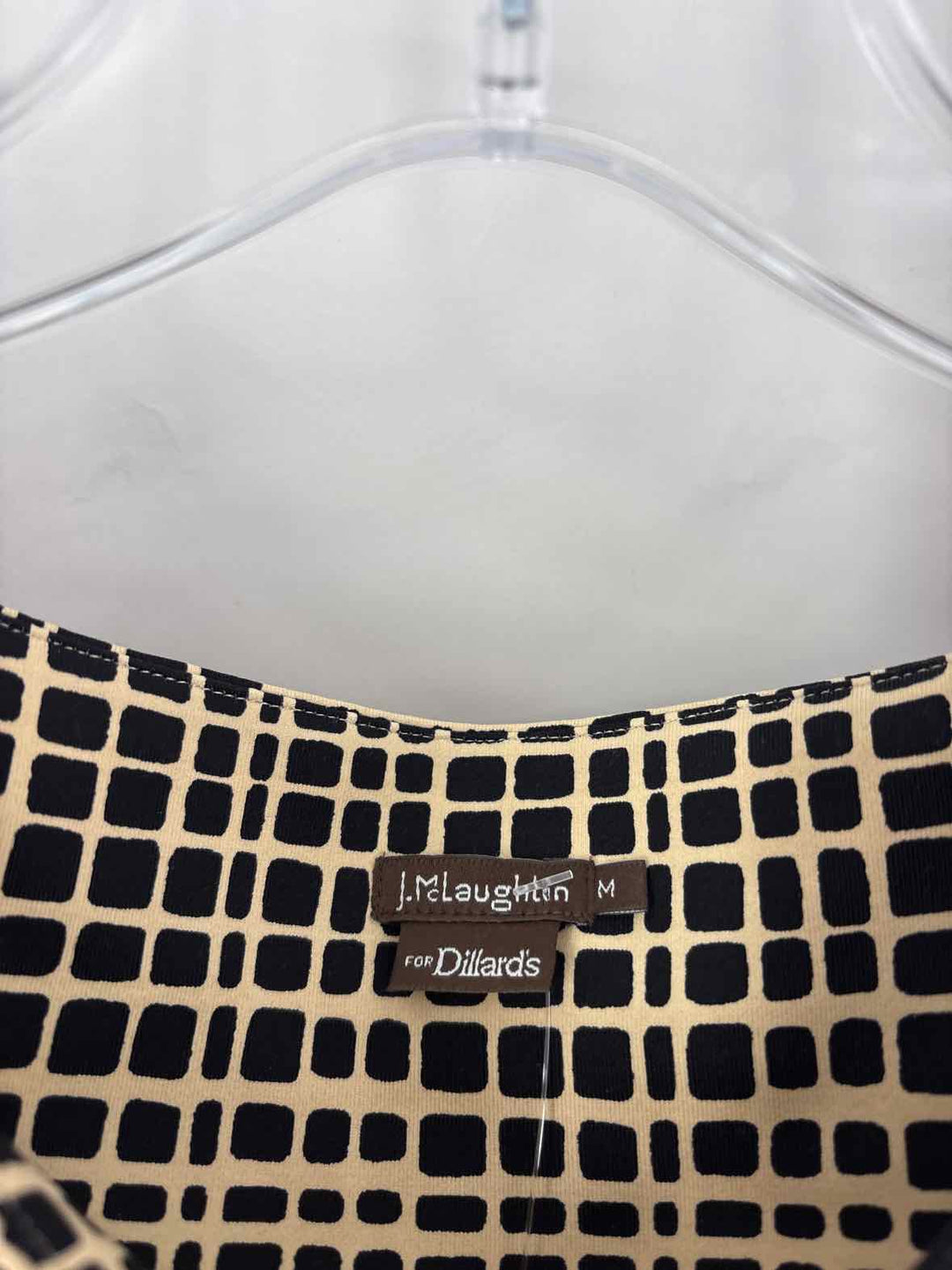 Size M J MCLAUGHLIN TAN PRINT Dress