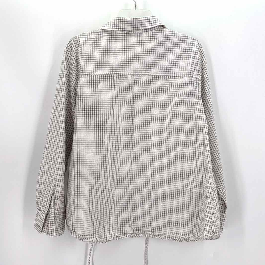 Size M ZARA White Print Shirt