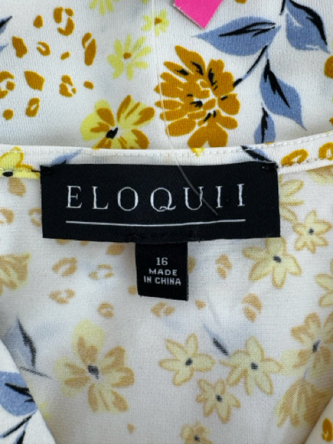 Size 16 ELOQUII Yellow Dress